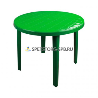 * Стол круглый (900х900х750)(зеленый)     М2666