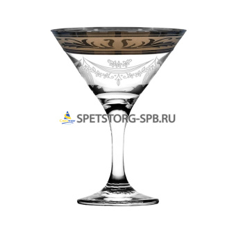 Набор бокалов для мартини 6пр. 170мл. с рис. "Русский узор"     (4)     GE09-410