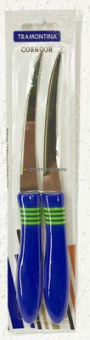 Нож Cor&Cor д/помидоров, цитрусовых 12,5 см синий (упаковка 2шт.)     (2) (12)     23462/215