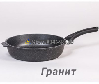 Сковорода 240 мм АП с пласт.руч. ГРАНИТ     (10)     24701
