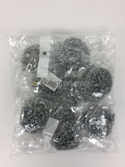 Губка металлическая в пакете, 15гр     (600)     HYW0023