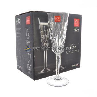 Набор фужеров 6 пр. для шампанского RCR Etna 190 мл    (1)     50611