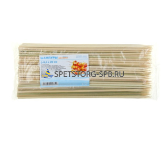 Шампур деревянный бамбук 0,3*20см по 100шт. Komfi     (50)                   124 553