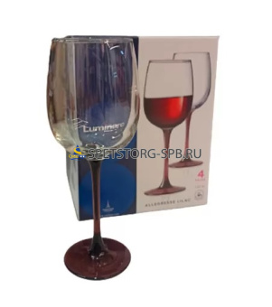 Набор бокалов для вина LUMINARC Аллегресс 4шт 420мл лилак     (4) (96)     O0279