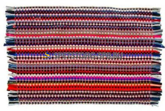 Коврик универсальный плетеный эконом, полиэстер, 35х55см, разноцветный     (100)     HYW0219