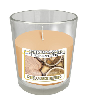 Свеча в стакане ОДА ароматическая сандаловое дерево    (9)        300327