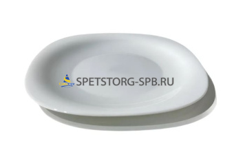 Тарелка десертная PARS OPAL Quadro 19см опаловое стекло     (6) (30)     POQ210W