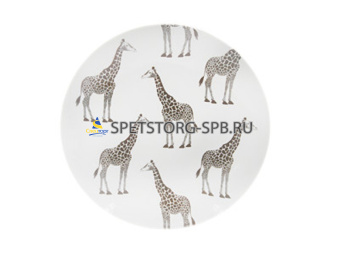 * Тарелка мелкая 240мм ф.707 "универсал" САФАРИ ЖИРАФ     (12)     3С2297Ф34