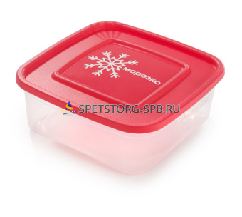 Контейнер " Морозко" для замораживания продуктов 0,7л квадратный     (64)     64006