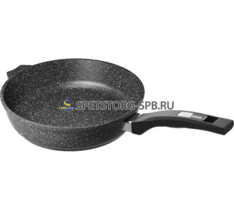 Сковорода 180 мм АП ГРАНИТ BLACK с несъем.руч.     (10)    18802
