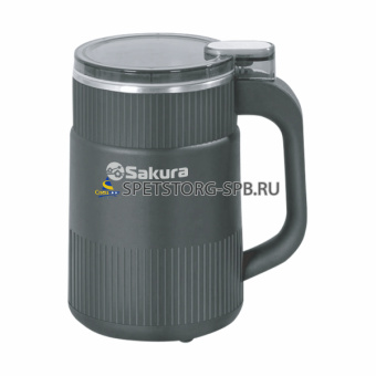 Кофемолка 300 Вт, загрузка 400 г, импульсн.управление, корпус из нержавеющей стали, нож нерж.сталь  (1)   SA-6179BK