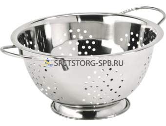 Дуршлаг д.28см на ножке с 2 ручками    (24)     10101-28