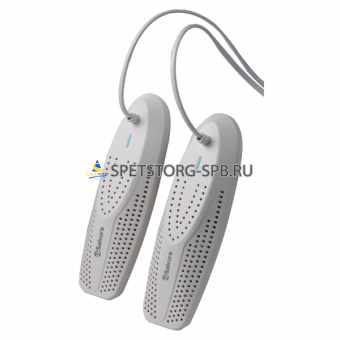 Сушилка д/обуви электр., 17.0*6.0*2.8, 15 Вт, нагрев до 60° С, общая длина кабеля питания 1,2м, световой индикатор работы   SA-8163W