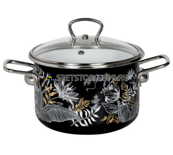 * Кастрюля  2,0л цил. "Magia" черн.   (4)     8SD165S