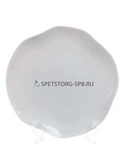 * Тарелка обеденная LUMINARC Galeo White 26см фигурная    (4) (24) (1 296)     V9409