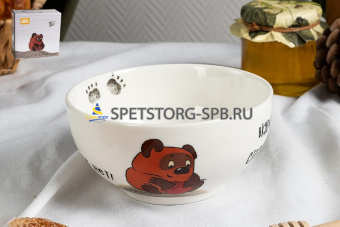 Конфетница "Винни Пух" 610мл 14см ф.круг п/у   (1)     NB307B