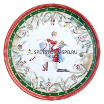 Поднос сервировочный AGNESS "Щелкунчик" 33*2,1см     898-230