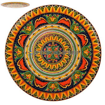 Блюдо "Arabesque" (оранжевый) d=27см, h=3см фрф   (6) (24)     0860237