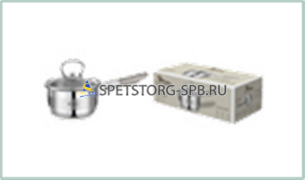 Ковш 1,6л d-16см со стеклянной крышкой нерж.сталь, индукц.дно ZEIDAN           Z-501091 