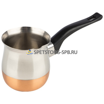 Кофеварка стальная с медным дном  450 мл, модель CW-450C  (турка)