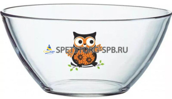Салатник ОСЗ Гладкий Совы микс, 19см     (6) (800)     07с1326 ДЗ Совы микс