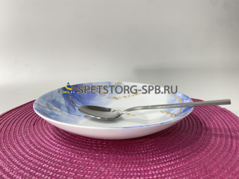 Тарелка суповая PARS OPAL Blue Sky 22,5см 936 опал. cтекло     (6) (36)     POL225BS936