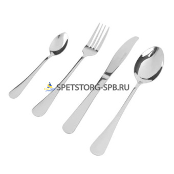 Набор столовых приборов 24пр. LARA АЛЬФА, 6 персон, зеркальная полировка         (1)          LR10-25/24