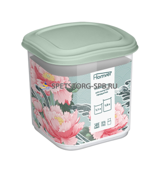 Емкость для сыпучих продуктов 1,1л "Сад пионов"   223153517/03 (16)