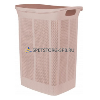 Корзина для белья 50л Keeplex коллекция Ajur, плетеная, 430*340*590мм, бежевый топаз     (2)     KL410111005