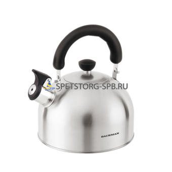 Чайник 2,5л со свистком, нерж., капсул. индукц. дно, курковый механизм, складная бакелитовая ручка      (1)     BM-0724 