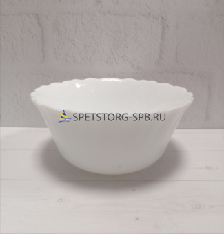 Салатник PARS OPAL Tidal 24см опаловое стекло     (6) (12)     POT240W