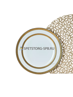 Тарелка десертная ROYAL GARDEN Méandre antique 19см фарфор     (72)     RG-P-2519