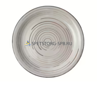 * Тарелка обеденная ROYAL GARDEN Lattico 26,7см керамическая, светлый беж.     (6) (30)     RGK2667LA