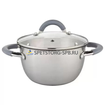 Кастрюля HITT Speise 5,3л 24х12,5см со стекл. крышкой     (8)     H-SP-C24