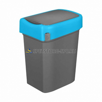 Контейнер для мусора "SMART BIN" 10л, синий    (4)     42147