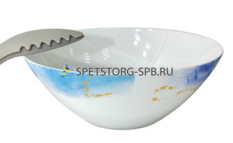 Салатник PARS OPAL Blue Sky 24см 2,5 л 936 опал. cтекло     (6) (12)     POL240BS936