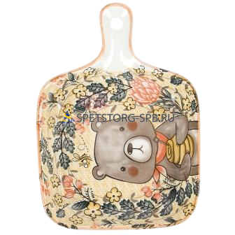 Блюдо "Kawaii Forest. Bear" 22*16*3,5см. (min 12) 9902971