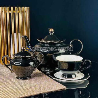 Сервиз чайный 14 пр. NOIR 220мл фрф. под/упак (3)    109-189