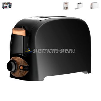 Тостер "Centek" 750Вт, 7 уровней мощности, теплоизолированный корпус, функция отмены     (1)     CT-1420