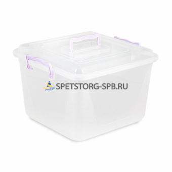 Контейнер квадратный 15л с ручками     (5)     М1023