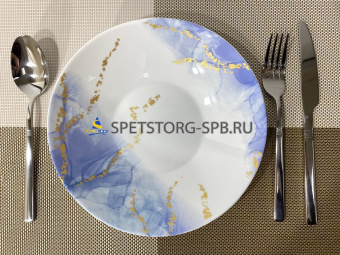 Тарелка обеденная PARS OPAL Blue Sky 25см 936 опал. стекло     (6) (36)     POL250BS936
