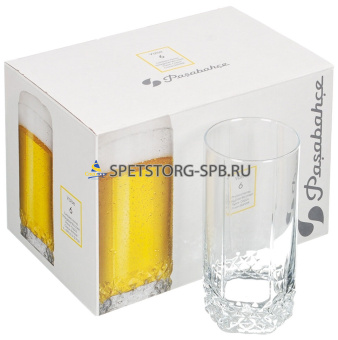 Стаканы ВАЛЬС 420 мл 6шт  высок.     (8)     42949