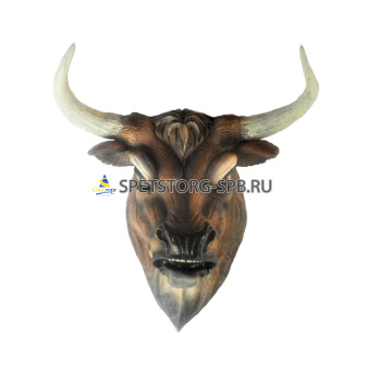 Фигура настенная Бык (голова) Н-60см ЦВЕТ /полистоун     (1)     F1140/БФ2