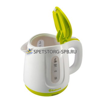 Чайник электр. 1,0л 1000Вт пластик, дисковый нагрев.элемент  (1)   SA-2347GW