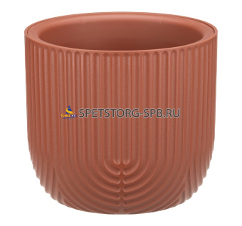 Кашпо "РАМОНА" D180мм 1,9л со вставкой, терракотовый            (15)     М 3261