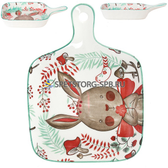 Блюдо "Kawaii Forest. Rabbit", 22*16*3см фрф    (9) (36)    0860409