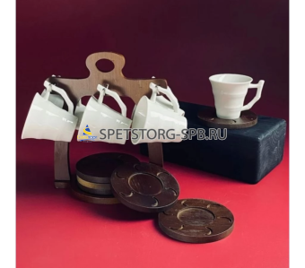 Набор чайный 12 пр. TROPICAL 180 см на подставке п/у фрф   (6) 235-084