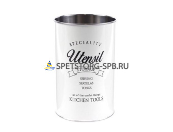 Подставка для кухонных аксессуаров д.10см, выс.18см с принтом   (24)     97136/PC/PRT