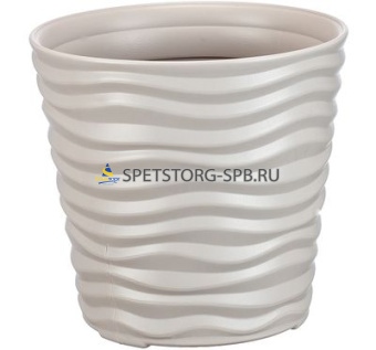 * Кашпо "ДЮНА" d-255мм, h-240мм 8,5л в ассорт.     (5)     М 3400