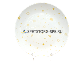 Тарелка обеденная ROYAL GARDEN Stars M 26,5см опал. стекло     (6) (36)     RG27CSS